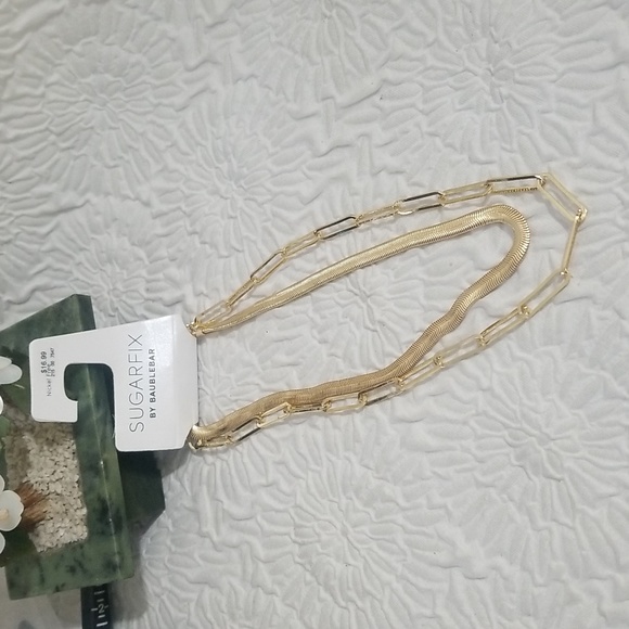 Sugarfix by Baublebar Jewelry - 2pc Goldtone Necklaces Sugarfix by Baublebar NWT